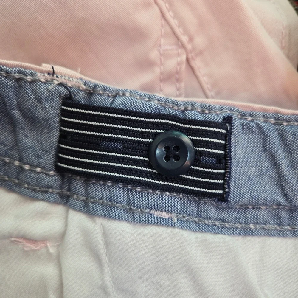 OshKosh Bgosh Boys Light Pink Twill Flat Front Preppy Chino Shorts 14 NEW Summer